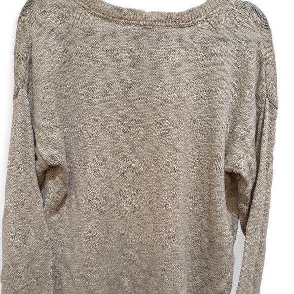 Lauren Conrad LC Grey Long Sleeved Soft Sweater w/Hot Pink & Grey Stars - Picture 3 of 3